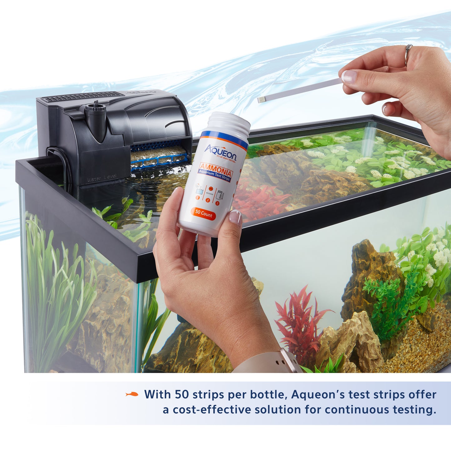 Aqueon® Ammonia Aquarium Test Strips