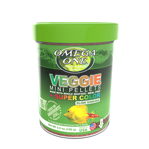 Omega One Slow-Sinking Veggie Mini Pellets