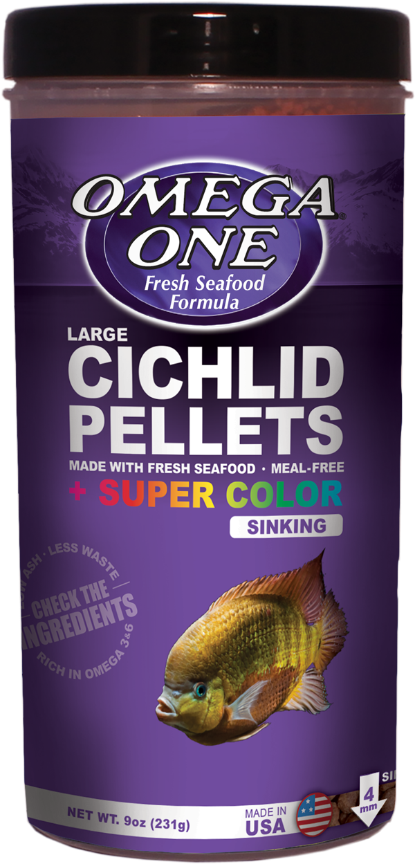 Omega One Cichlid Super Color Large Sinking Pellets 255g