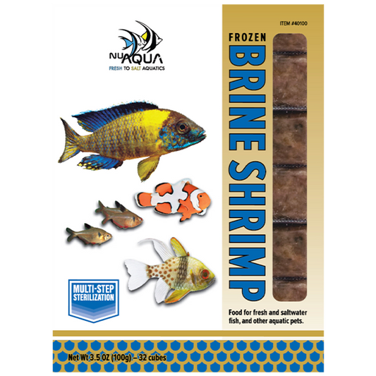 Nu Aqua Frozen Brine Shrimp Cubes 3.5 oz