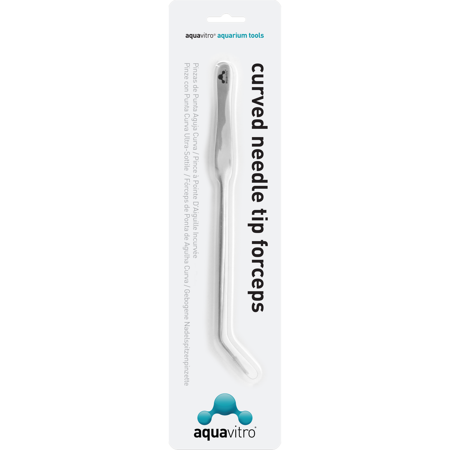 aquavitro® curved needle tip forceps