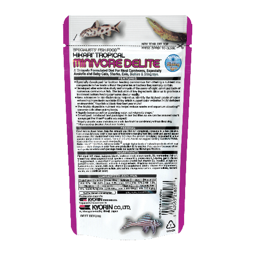 Hikari Minivore Delite Sinking Pellet