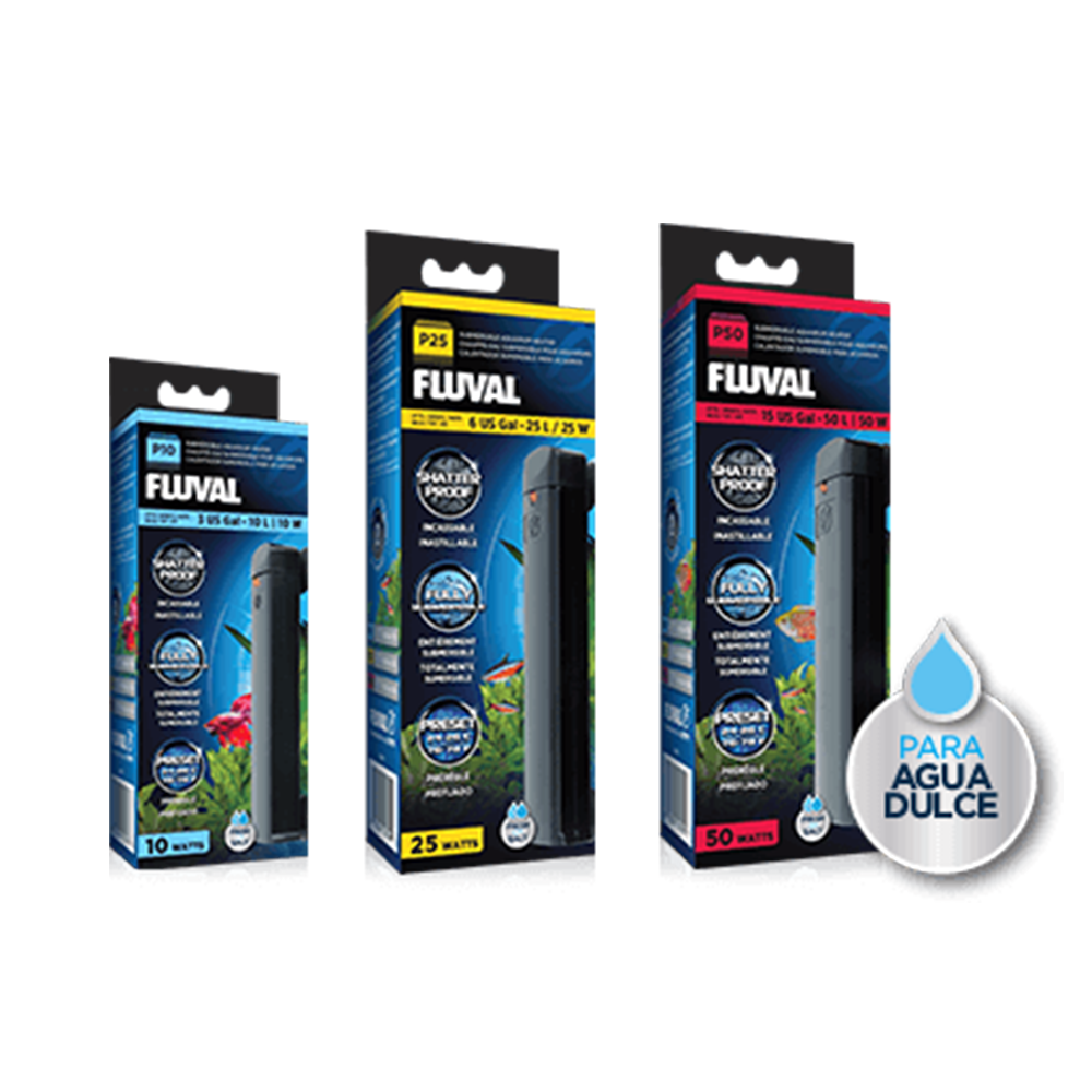 Fluval P Series pre-set submersible aquarium heater for nano tanks