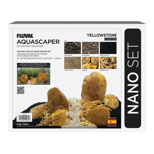 Fluval Yellowstone Aquascaper Natural Rock & Sand Décor - Nano Set - 11 kg (24 lb)