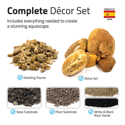 Fluval Yellowstone Aquascaper Natural Rock & Sand Décor - Nano Set - 11 kg (24 lb)