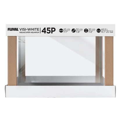 Fluval Visi-White 45P Aquarium Tank - 10.7 US Gal / 40.5 L