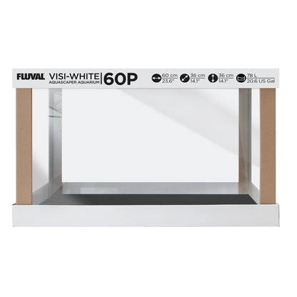 Fluval Visi-White 60P Aquarium Tank - 20.6 US Gal / 78 L