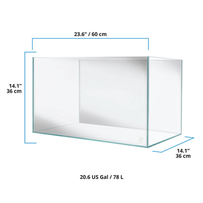 Fluval Visi-White 60P Aquarium Tank - 20.6 US Gal / 78 L