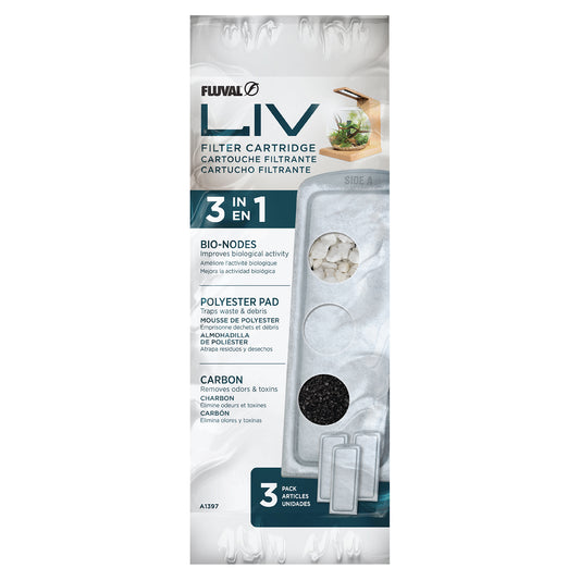 Fluval Liv Filter Cartridge 3 Pack