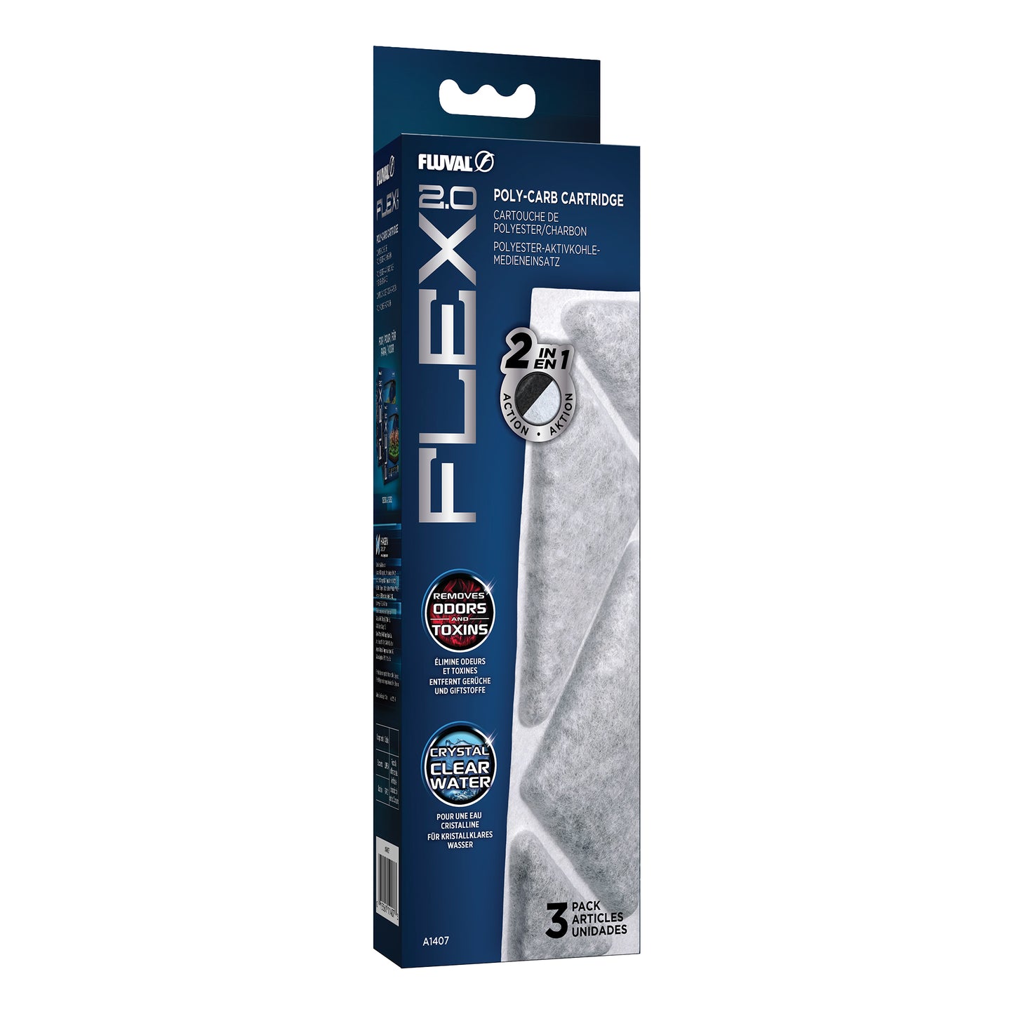 Fluval Flex 2.0 Poly Carbon Cartridge 3 pack
