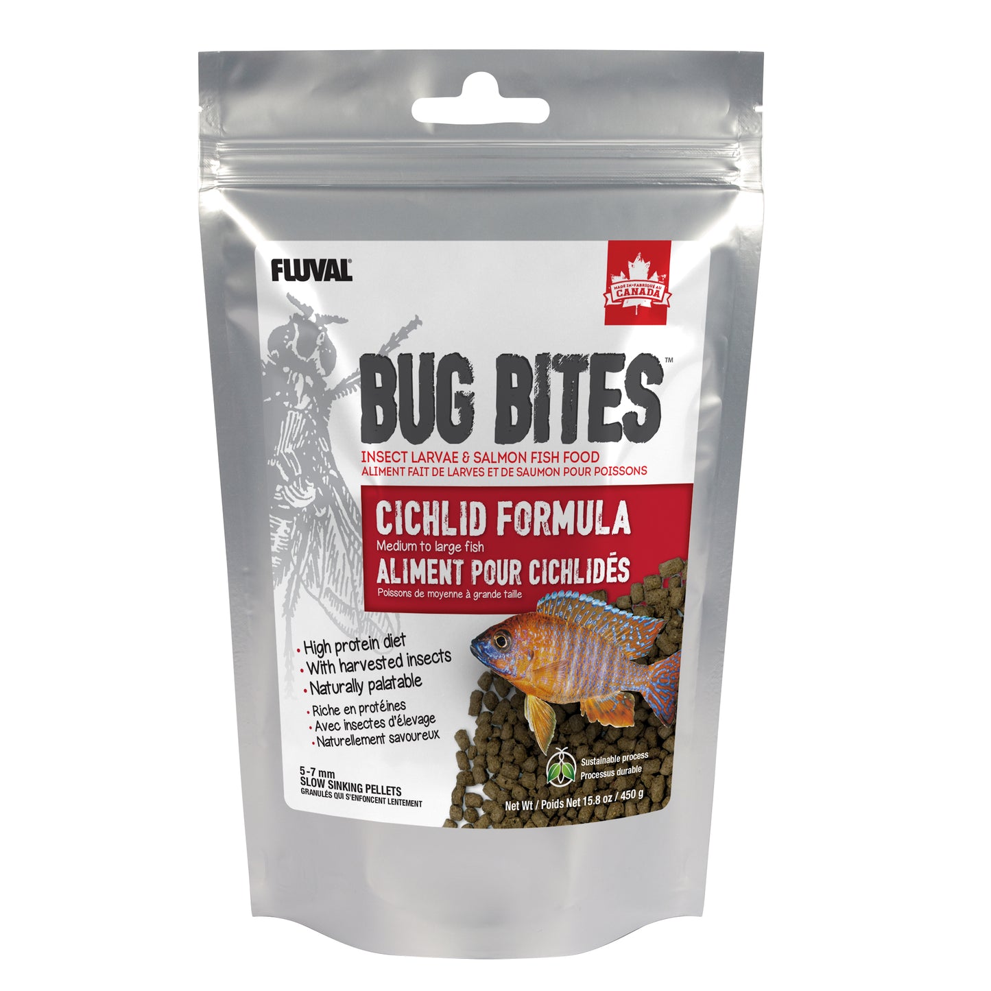 Fluval Bug Bites Cichlid Pellet Medium/Large