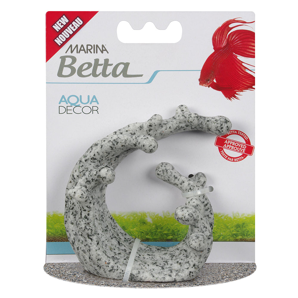 Marina Betta Granite Wave ornament with a smooth stone-look finish