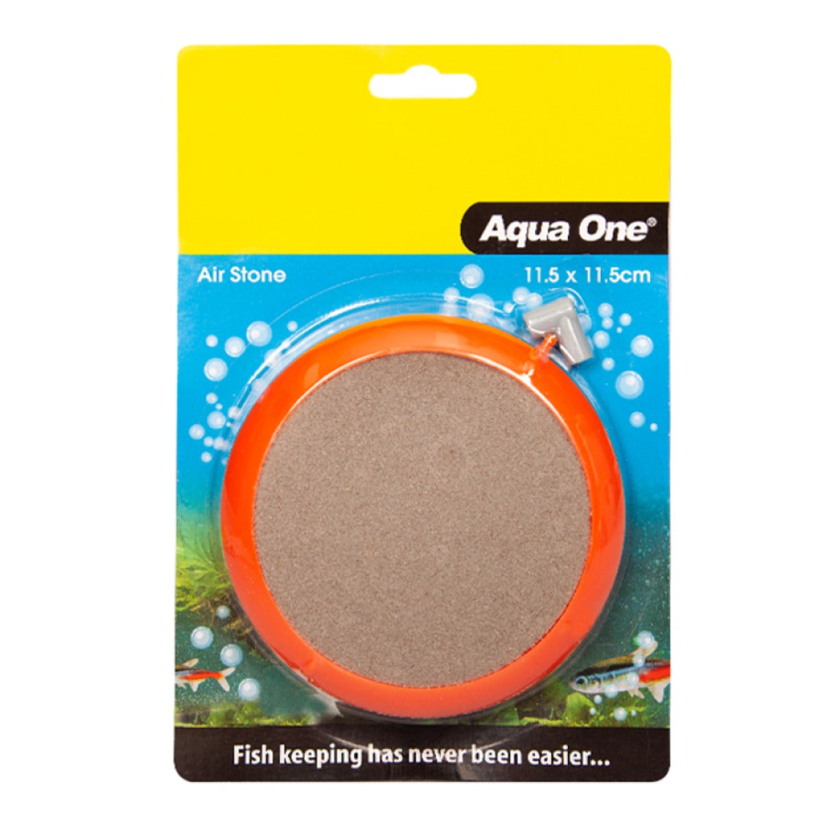Aqua One PVC encased air disk, medium 10 cm, for aquarium aeration