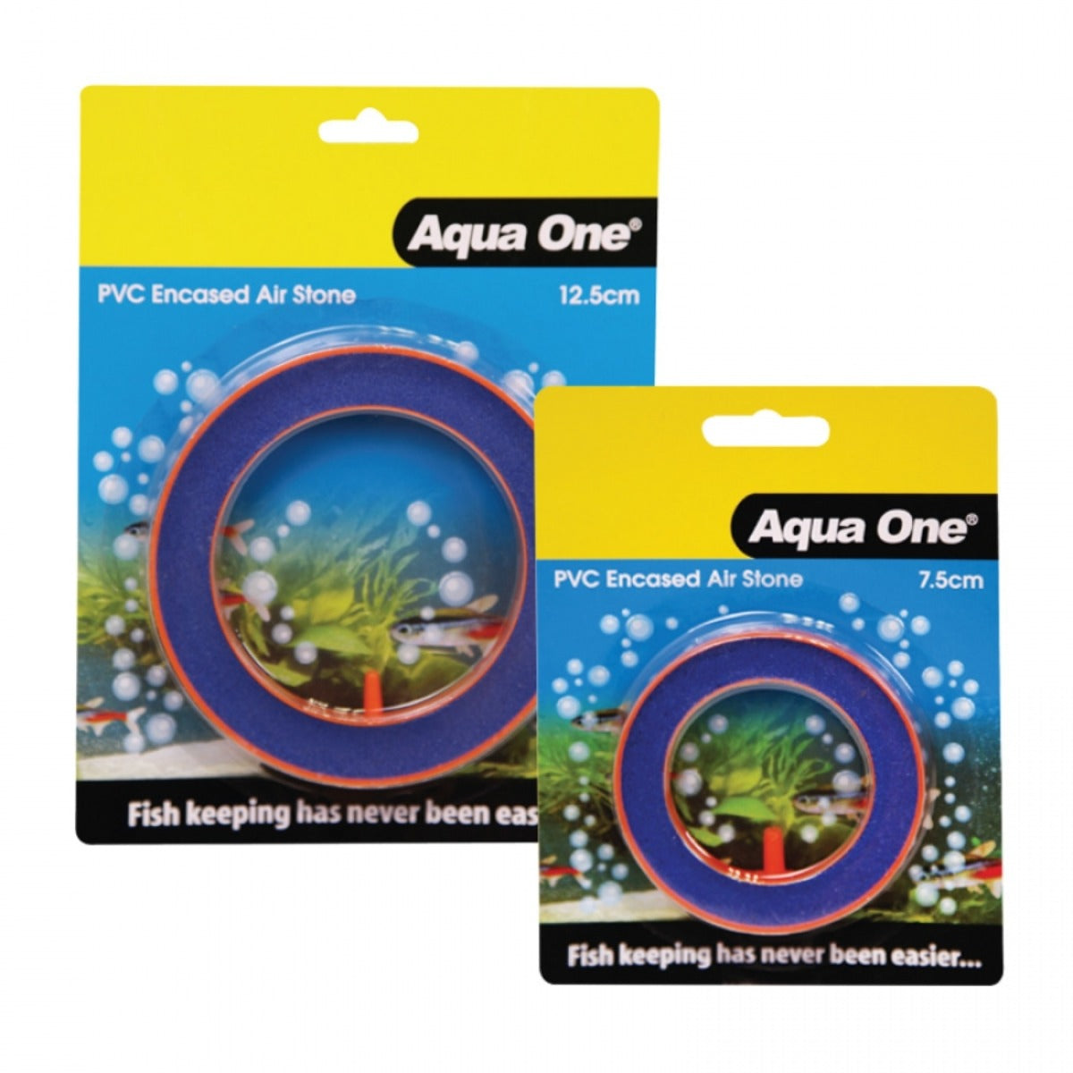 Aqua One PVC encased beauty round airstone, 7.5 cm