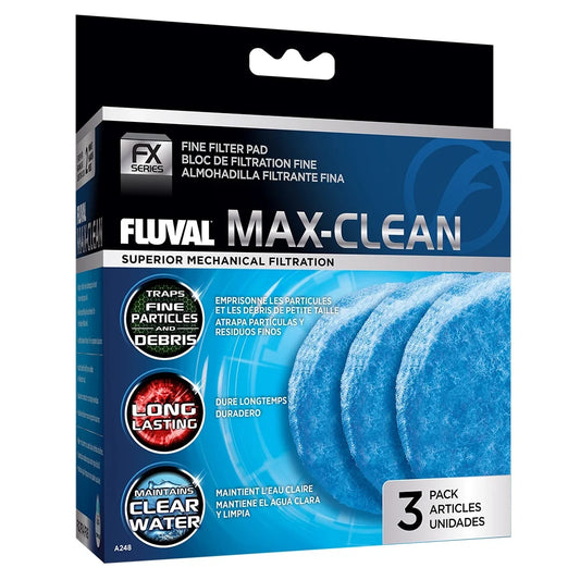 Fluval FX4/5/6 Max-Clean filter pad, 3-pack
