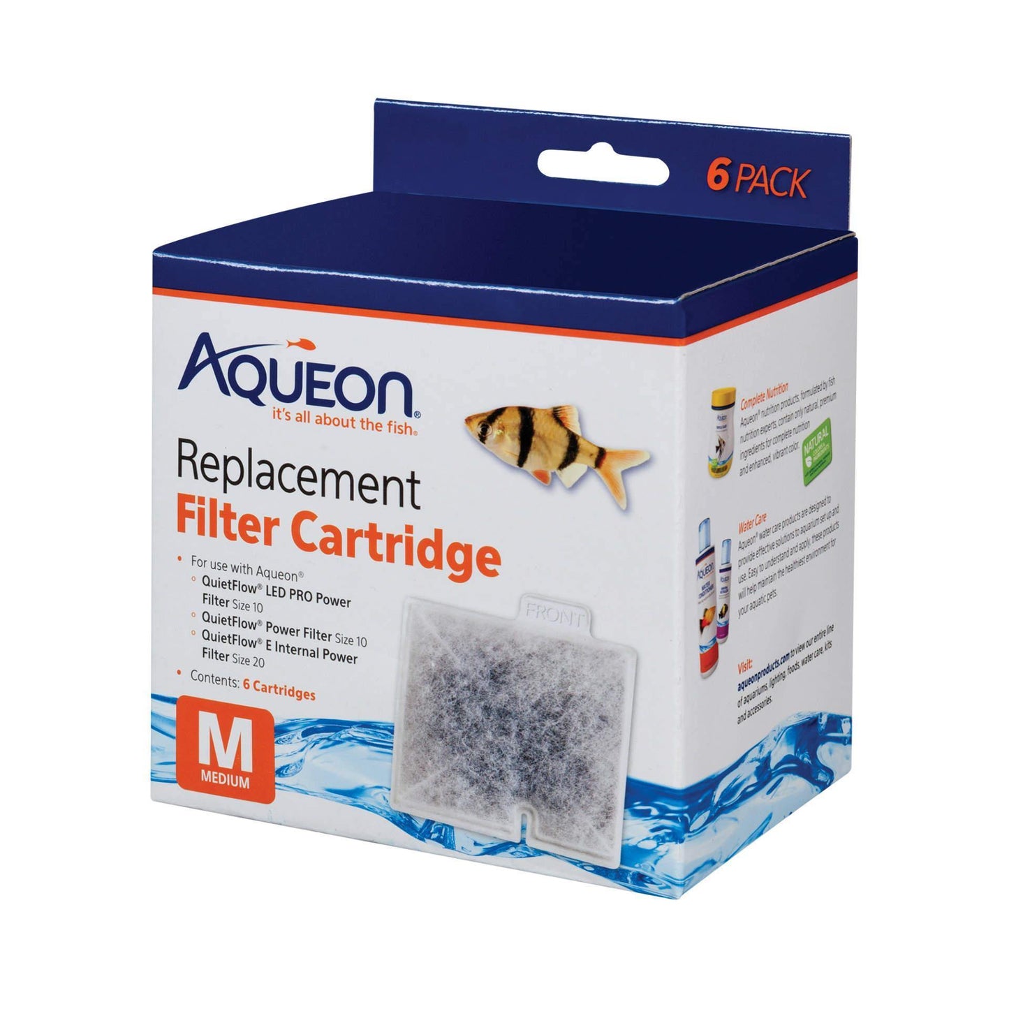 Aqueon Replacement Filter Cartridge - 6 Pack