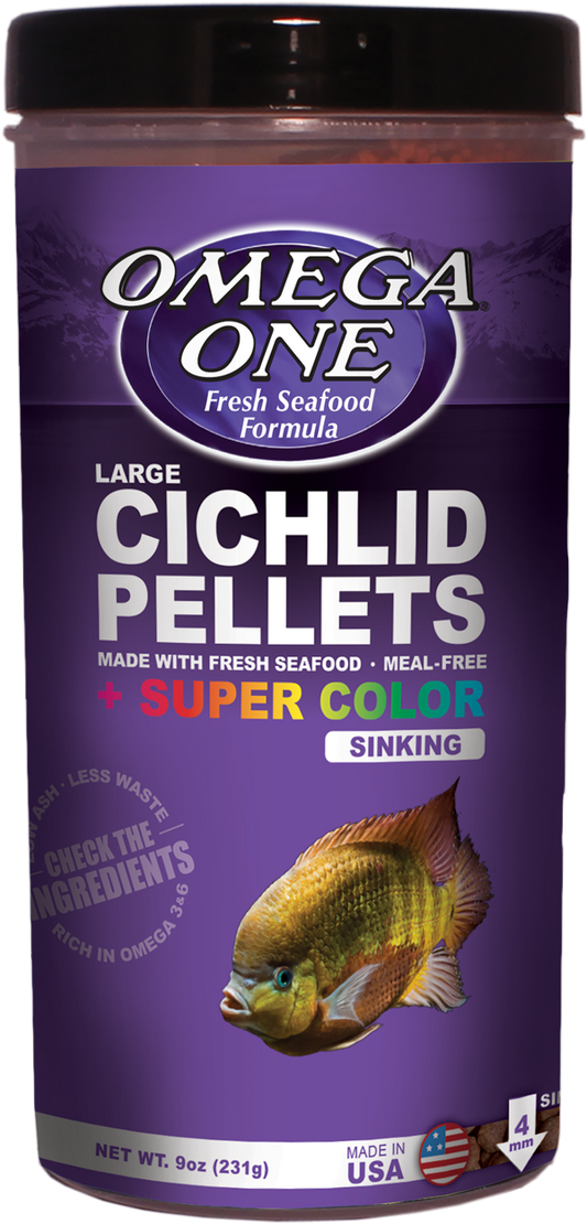 Omega One Cichlid Super Color Large Sinking Pellets 255g